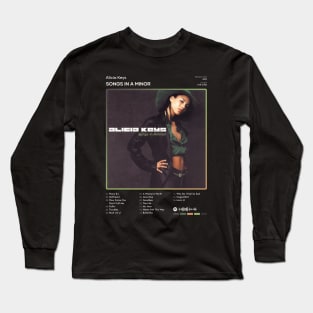 Alicia Keys - Songs In A Minor Tracklist Album Long Sleeve T-Shirt